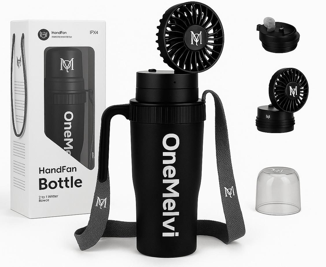 Gourde Ventilateur & Powerbank